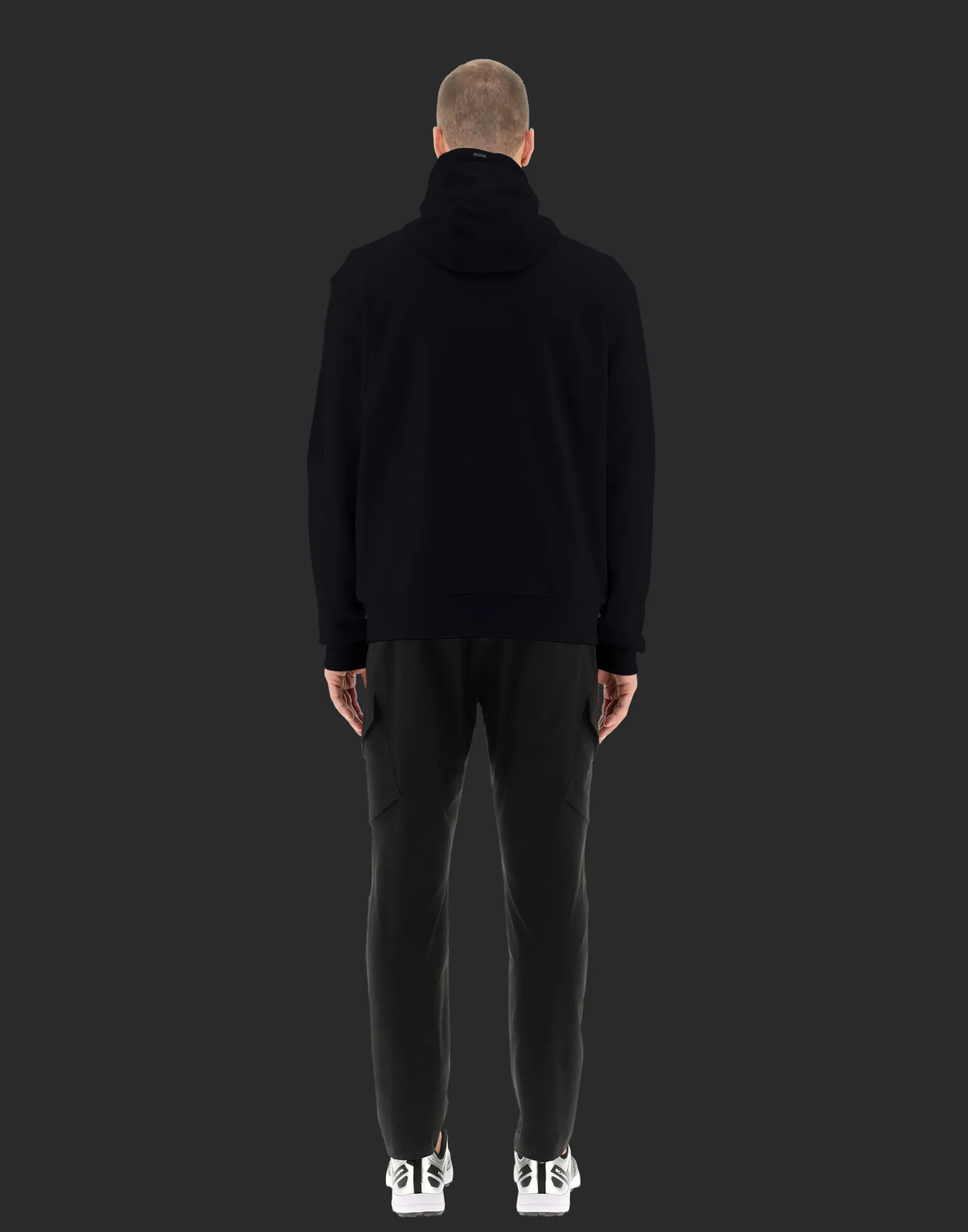 Herno Bomber-Laminar Bomberjacke Aus Cotton Sweater Und Light Opalescent Gewebe
