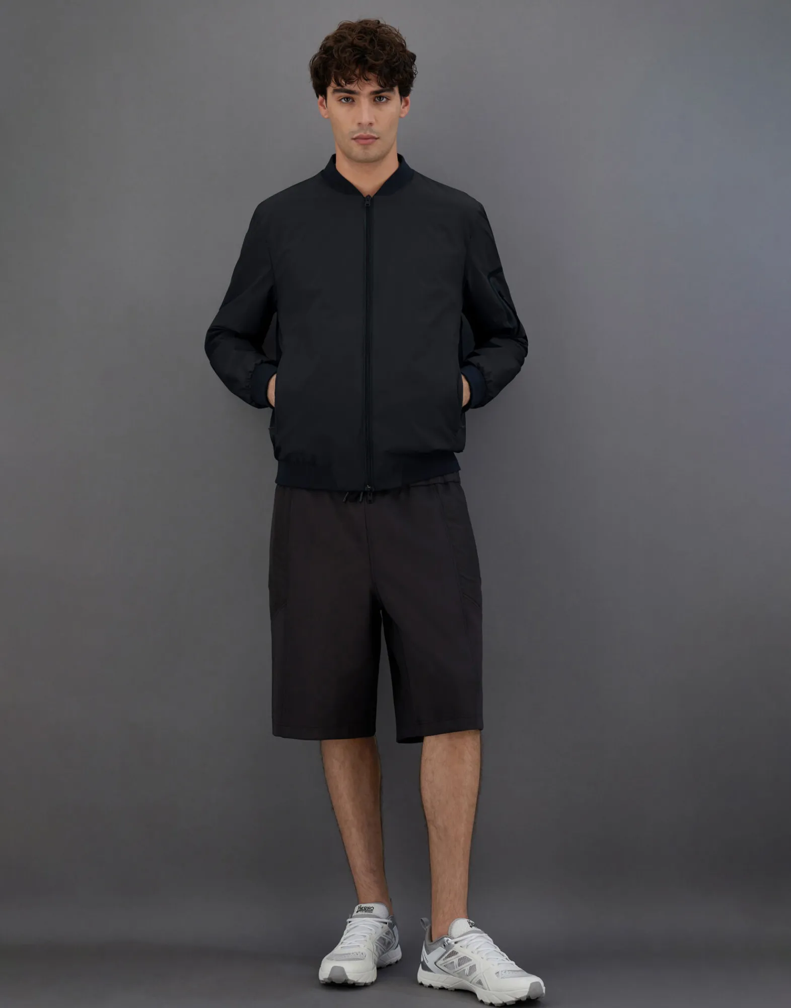 Herno Bomber-Laminar Bomberjacke Aus Gore-Tex Windstopper