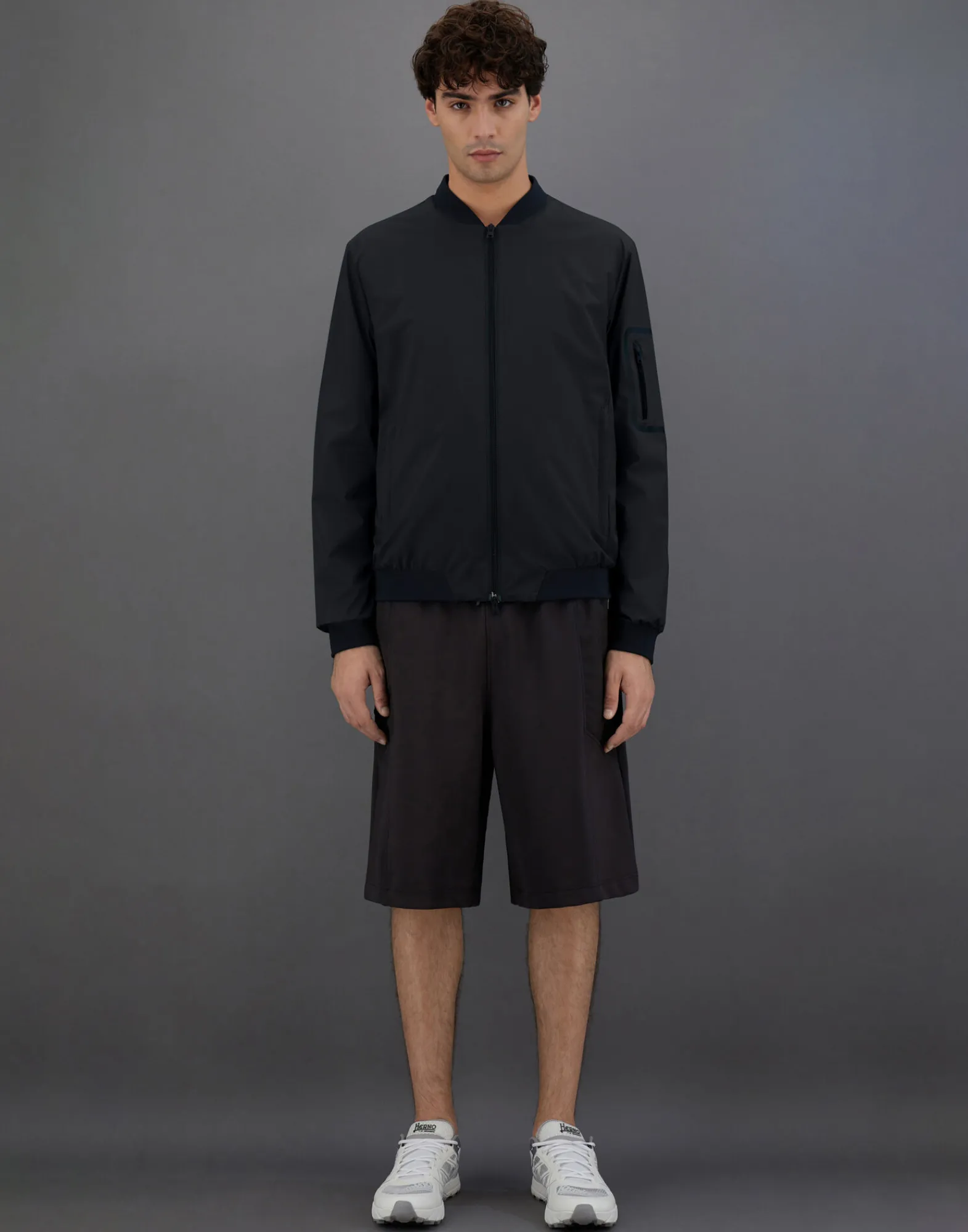 Herno Bomber-Laminar Bomberjacke Aus Gore-Tex Windstopper