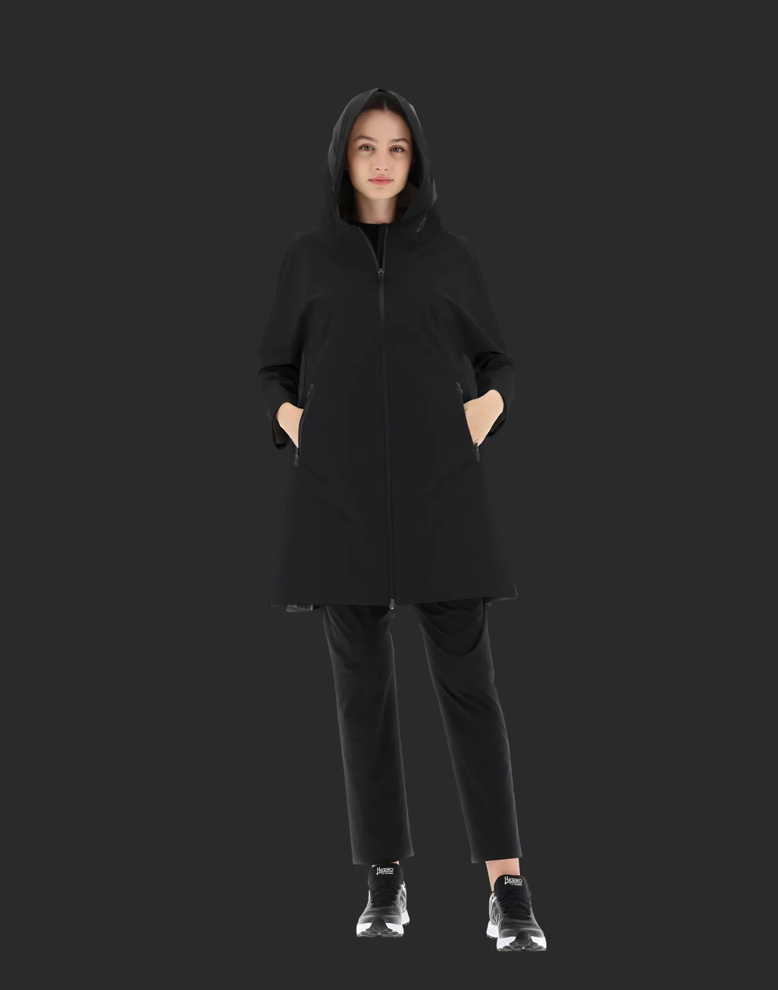 Herno Parka & Jacken-Laminar Parka Mit Kapuze Aus Gore-Tex Paclite® Shell