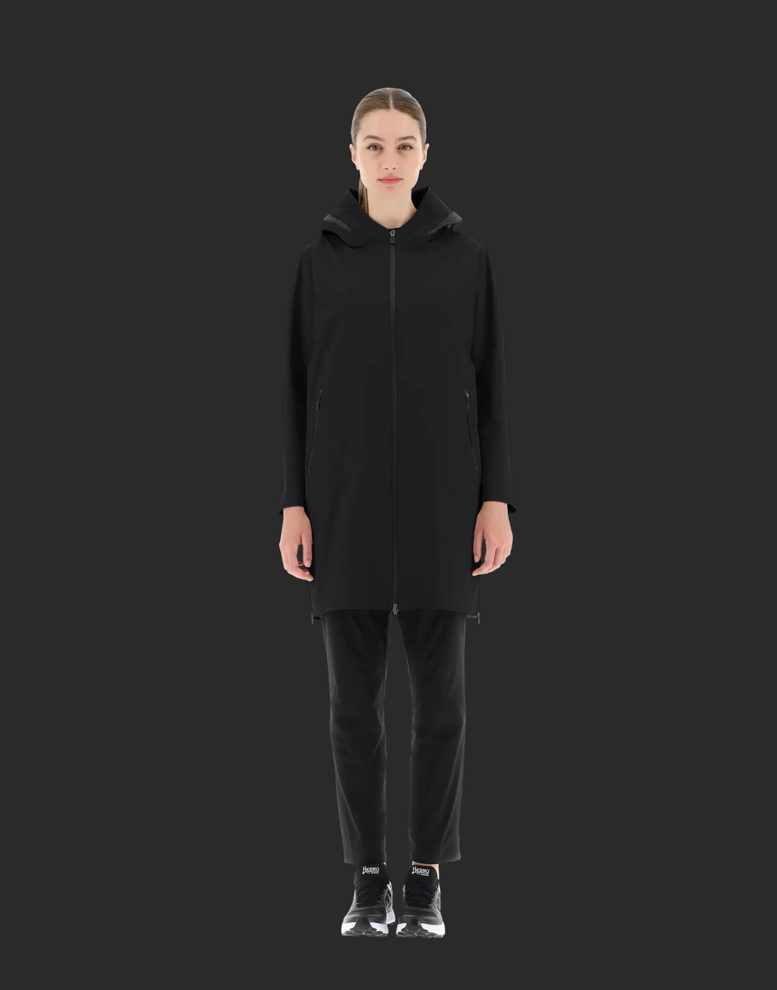 Herno Parka & Jacken-Laminar Parka Mit Kapuze Aus Gore-Tex Paclite® Shell