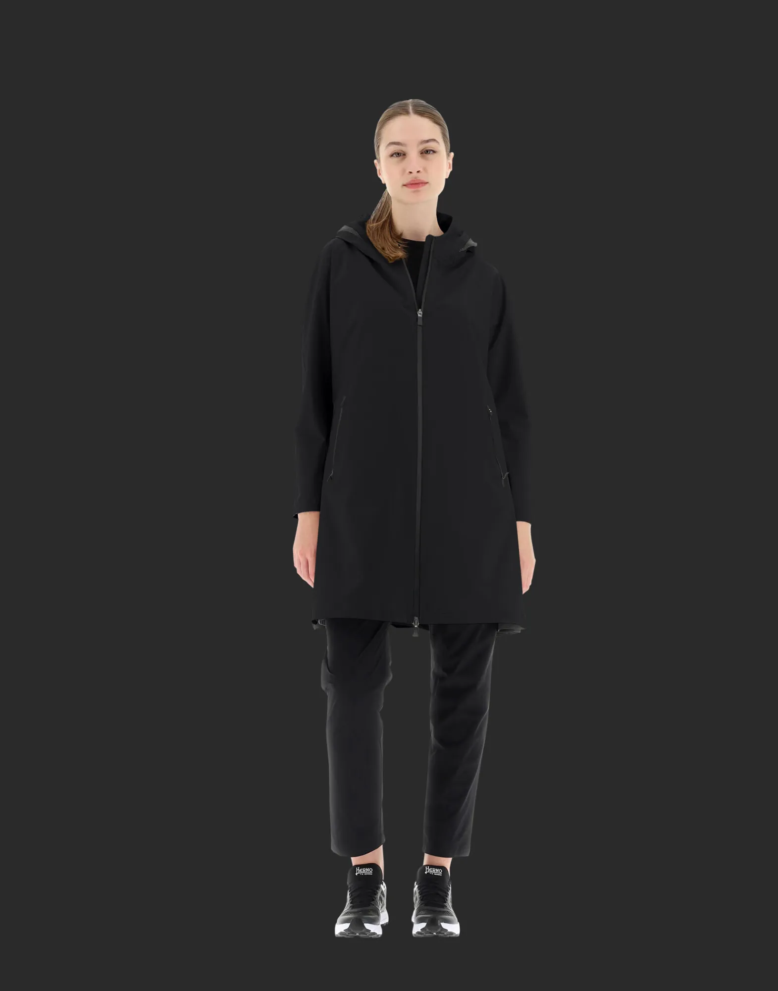 Herno Parka & Jacken-Laminar Parka Mit Kapuze Aus Gore-Tex Paclite® Shell