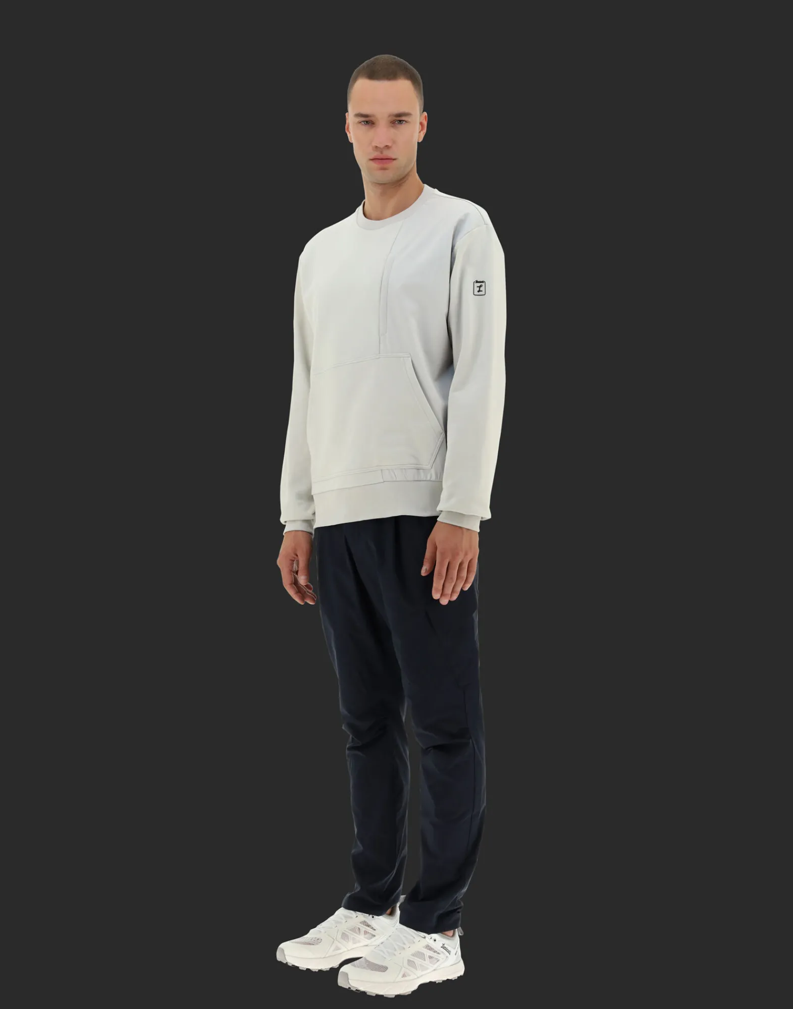 Herno Sweatshirts & Strickjacken-Laminar Sweatshirt Aus Cotton Sweater Mit Nylondetails