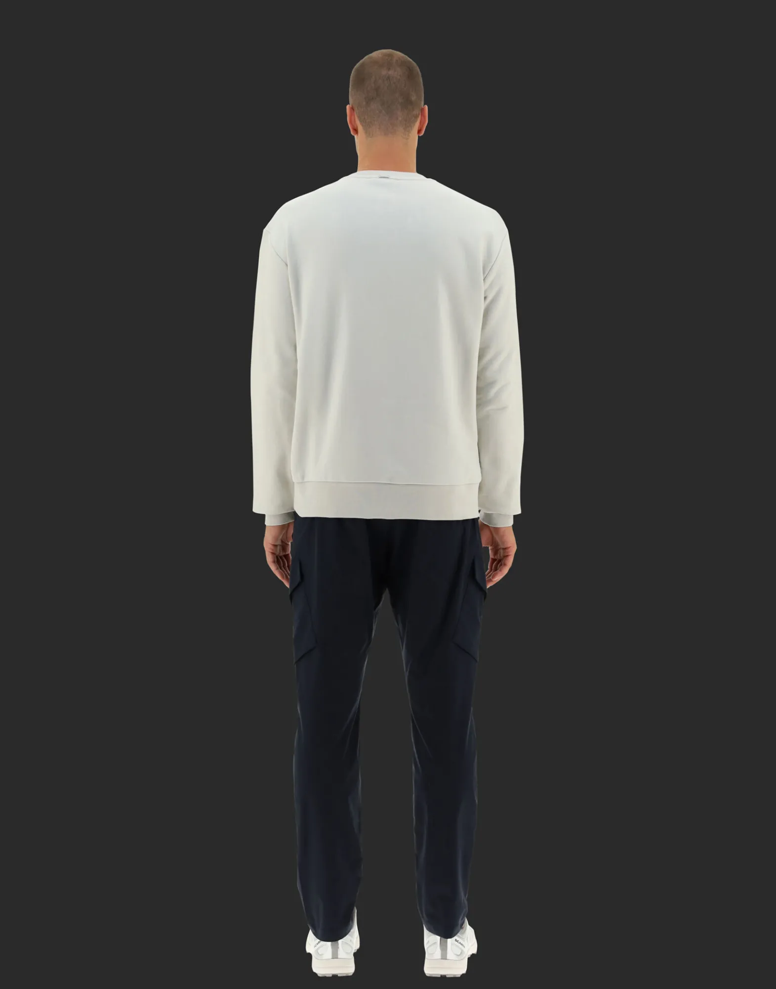 Herno Sweatshirts & Strickjacken-Laminar Sweatshirt Aus Cotton Sweater Mit Nylondetails