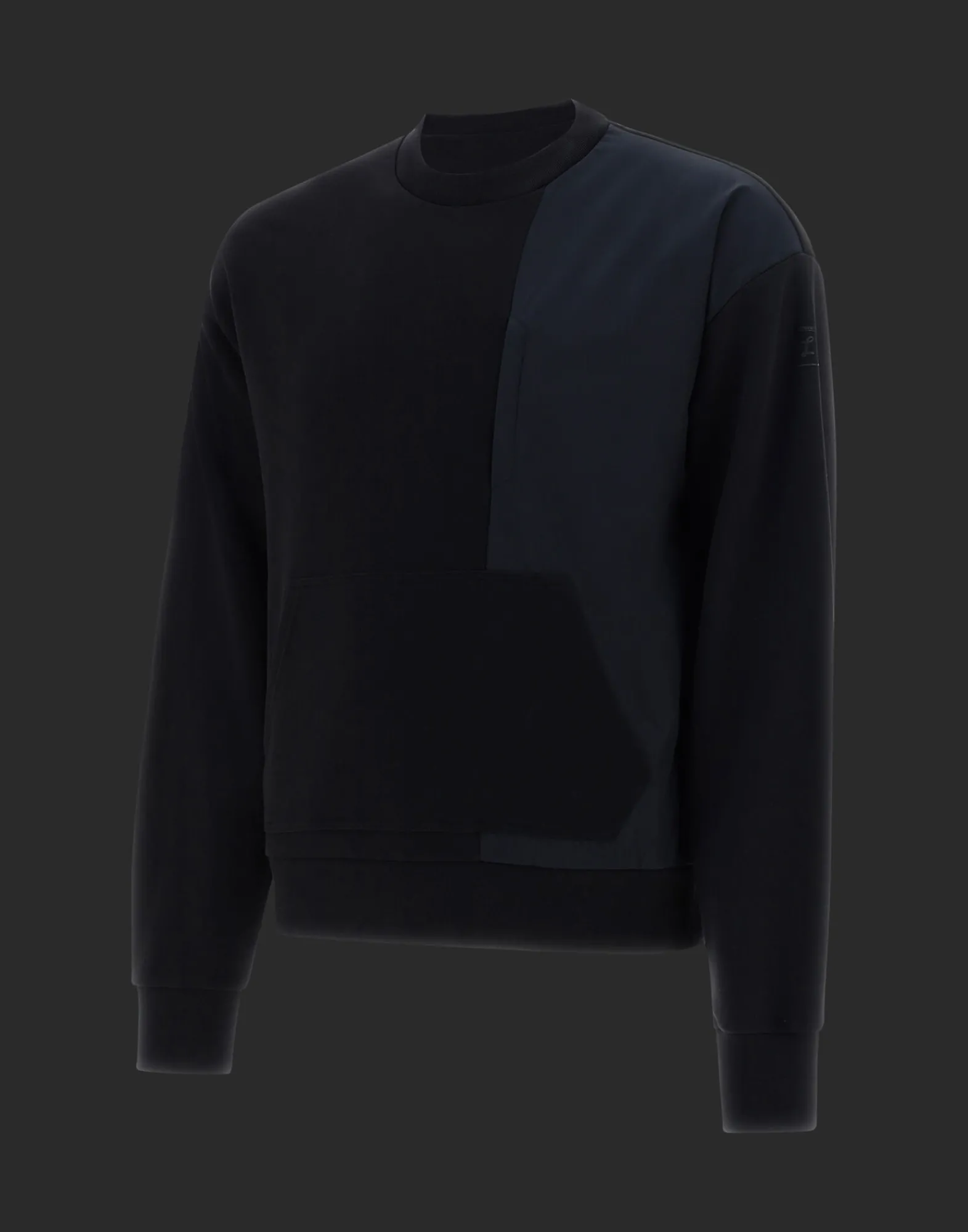 Herno Sweatshirts & Strickjacken-Laminar Sweatshirt Aus Cotton Sweater Mit Nylondetails
