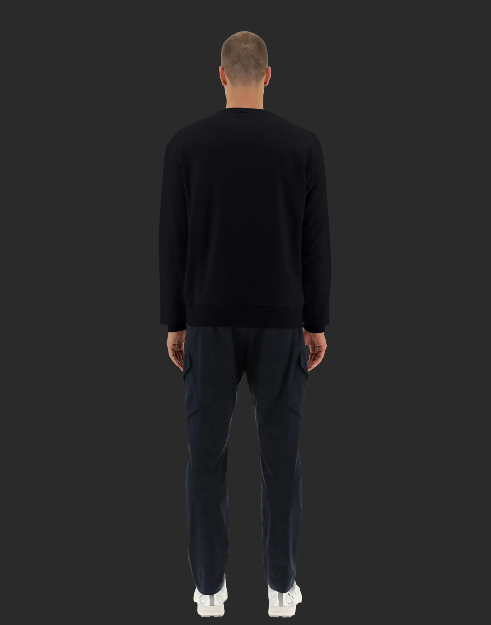 Herno Sweatshirts & Strickjacken-Laminar Sweatshirt Aus Cotton Sweater Mit Nylondetails
