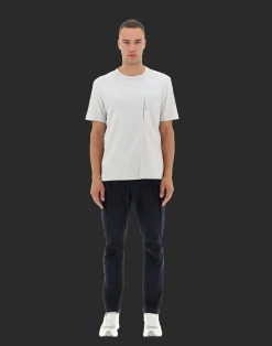 Herno T-Shirt & Polo-Shirts-Laminar T-Shirt Aus Compact Jersey Mit Nylondetails