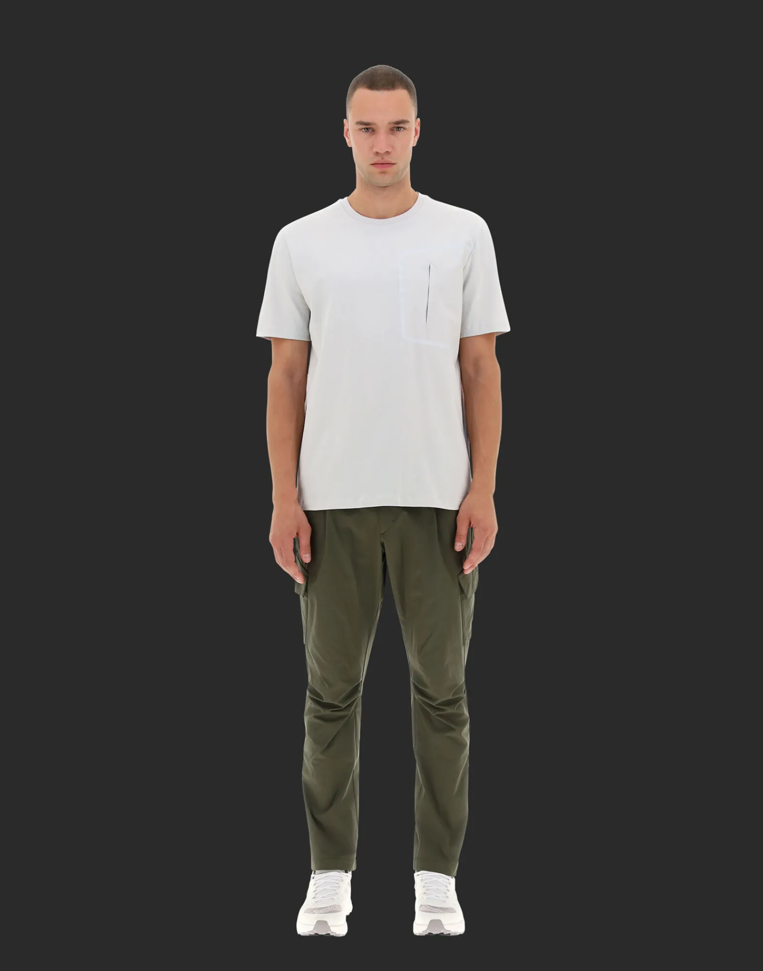 Herno T-Shirt & Polo-Shirts-Laminar T-Shirt Mit Tasche Aus Compact Jersey Und Nylondetails