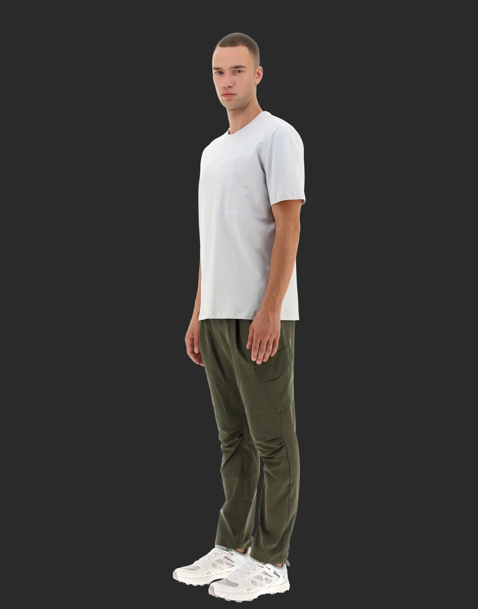 Herno T-Shirt & Polo-Shirts-Laminar T-Shirt Mit Tasche Aus Compact Jersey Und Nylondetails