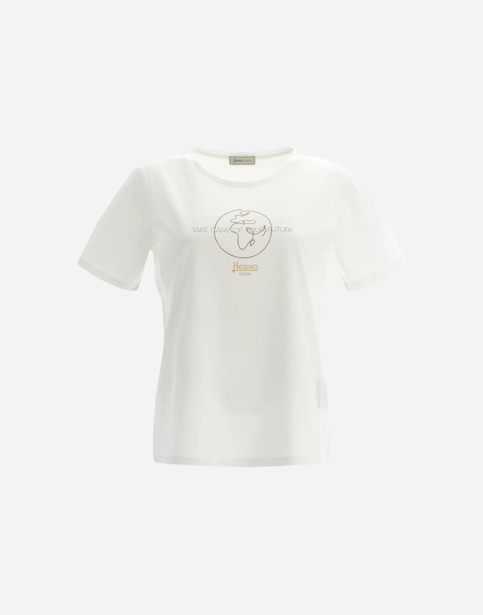Herno T-Shirts-Leichtes Jersey-T-Shirt Aus Gots-Baumwolle