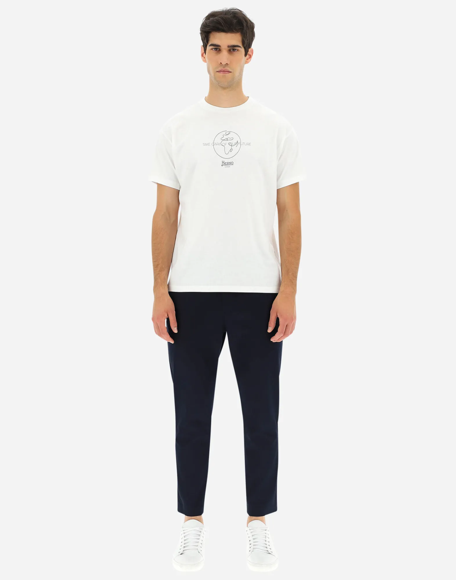 Herno T-Shirt & Polo-Shirts-Leichtes Jersey-T-Shirt Aus Gots-Baumwolle