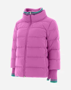 Herno Kurze Daunenjacken-Mat Glaze Cape-Jacke