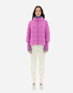 Herno Kurze Daunenjacken-Mat Glaze Cape-Jacke
