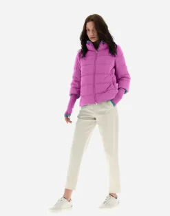 Herno Kurze Daunenjacken-Mat Glaze Cape-Jacke
