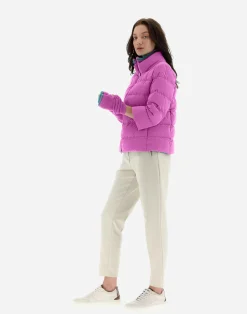 Herno Kurze Daunenjacken-Mat Glaze Cape-Jacke