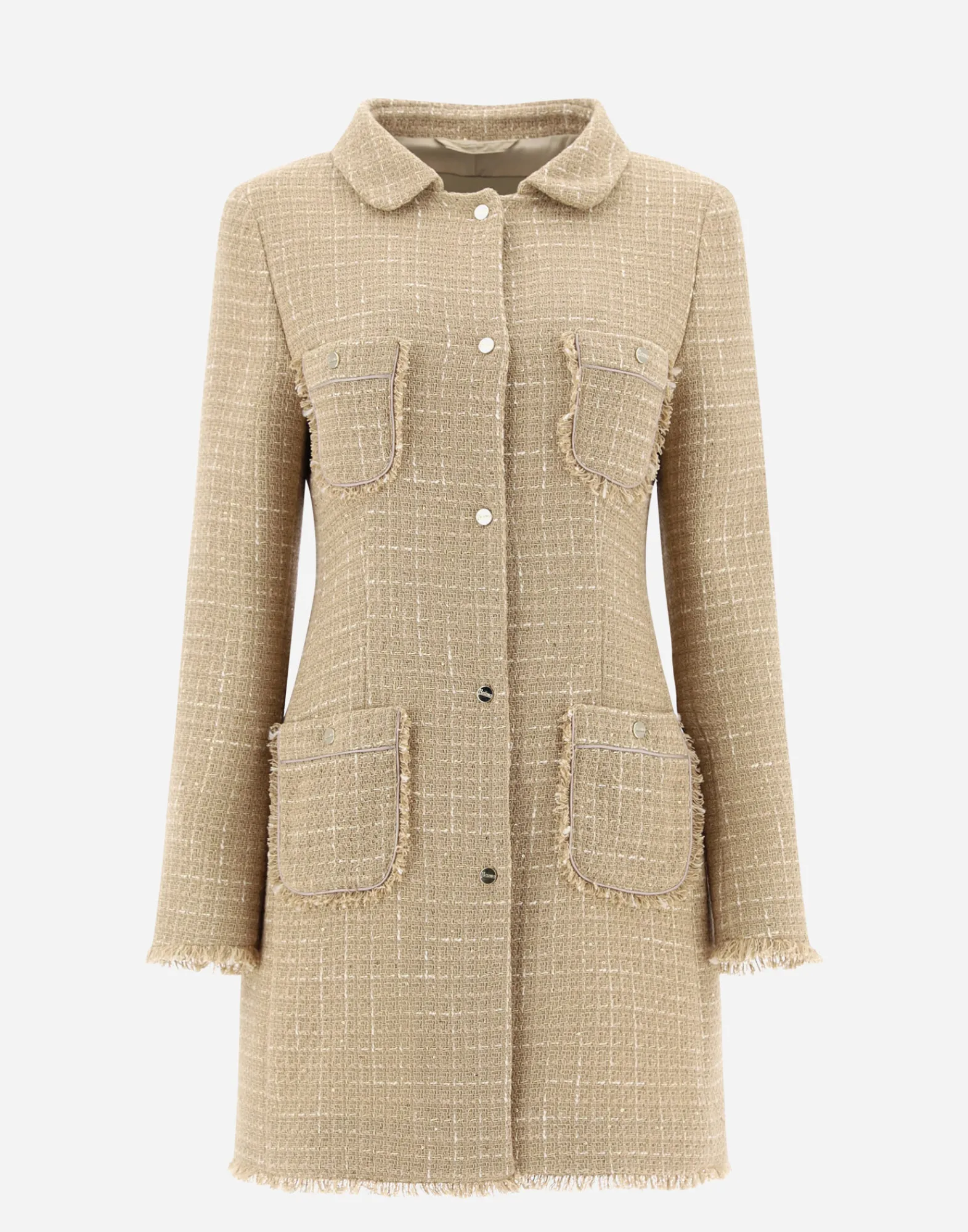 Herno Mäntel & Trenchcoats-Mäntel Aus Casual Tweed