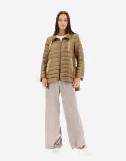 Herno Lange Daunenjacken-Mäntel Aus Nylon Ultralight & New Techno Taft