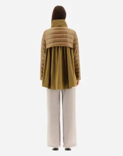 Herno Lange Daunenjacken-Mäntel Aus Nylon Ultralight & New Techno Taft