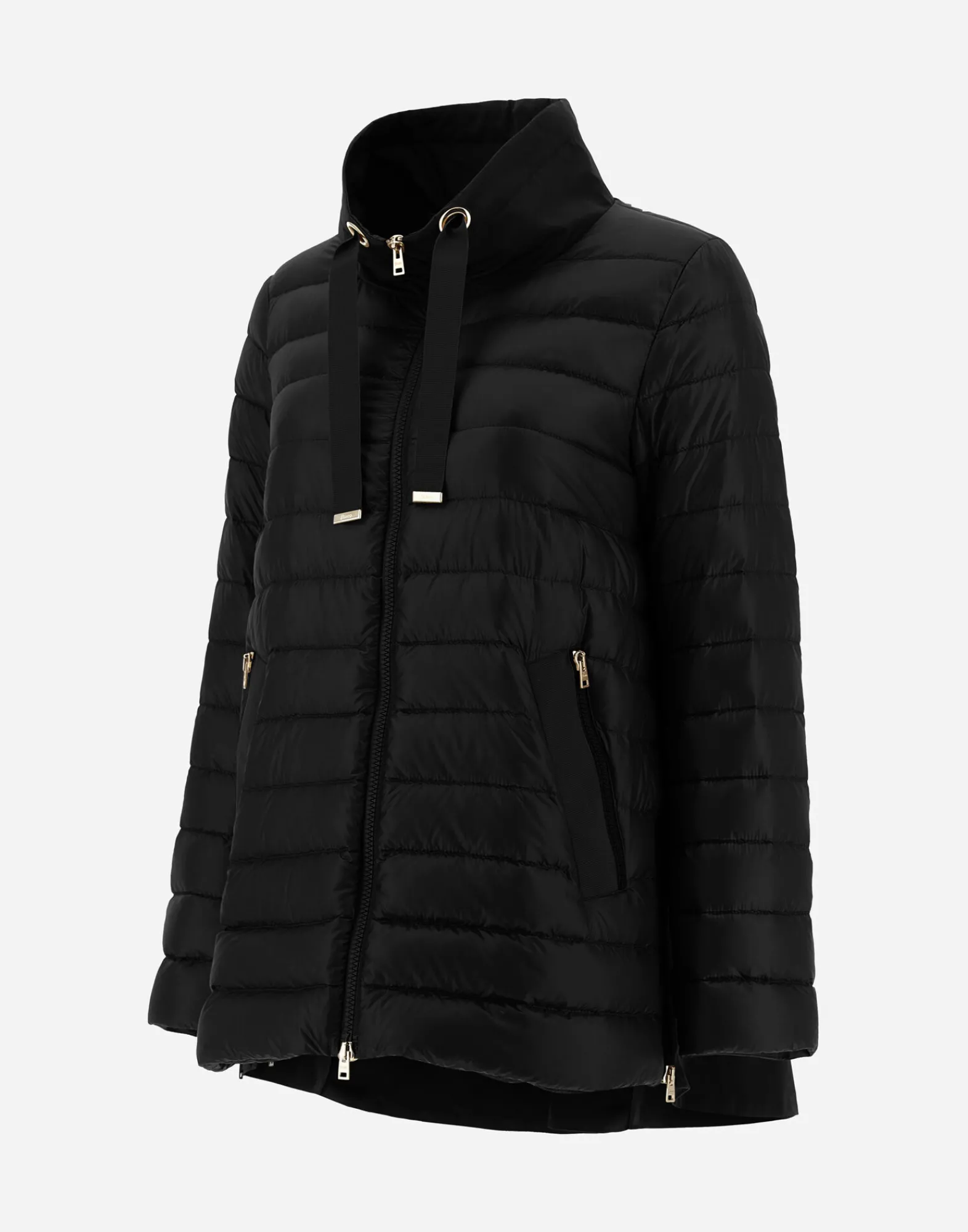 Herno Lange Daunenjacken-Mäntel Aus Nylon Ultralight & New Techno Taft