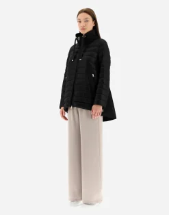 Herno Lange Daunenjacken-Mäntel Aus Nylon Ultralight & New Techno Taft