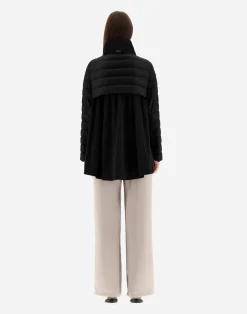 Herno Lange Daunenjacken-Mäntel Aus Nylon Ultralight & New Techno Taft