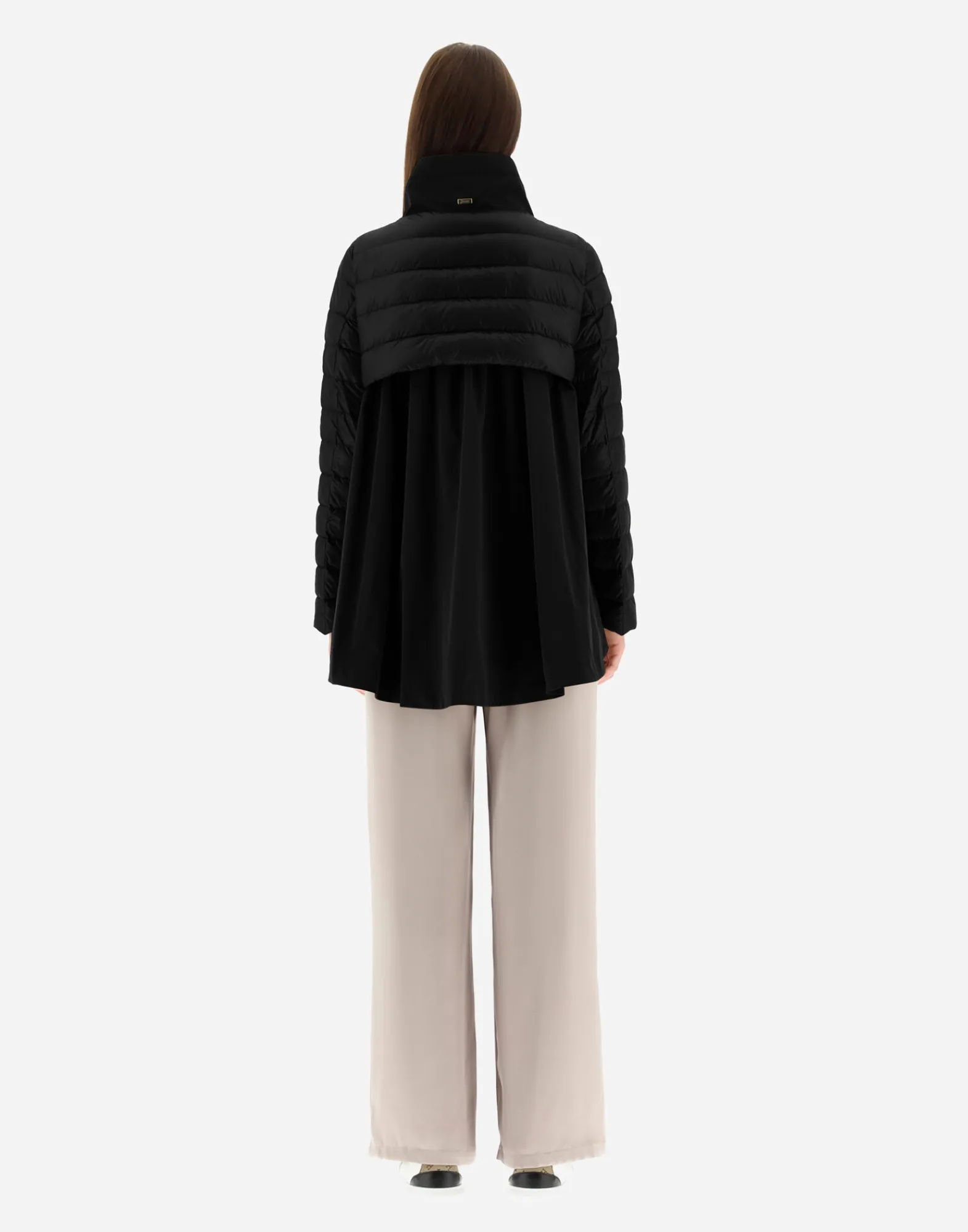Herno Lange Daunenjacken-Mäntel Aus Nylon Ultralight & New Techno Taft