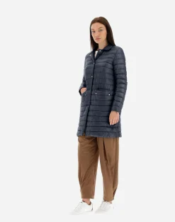 Herno Lange Daunenjacken-Mäntel Aus Nylon Ultralight