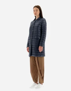 Herno Lange Daunenjacken-Mäntel Aus Nylon Ultralight