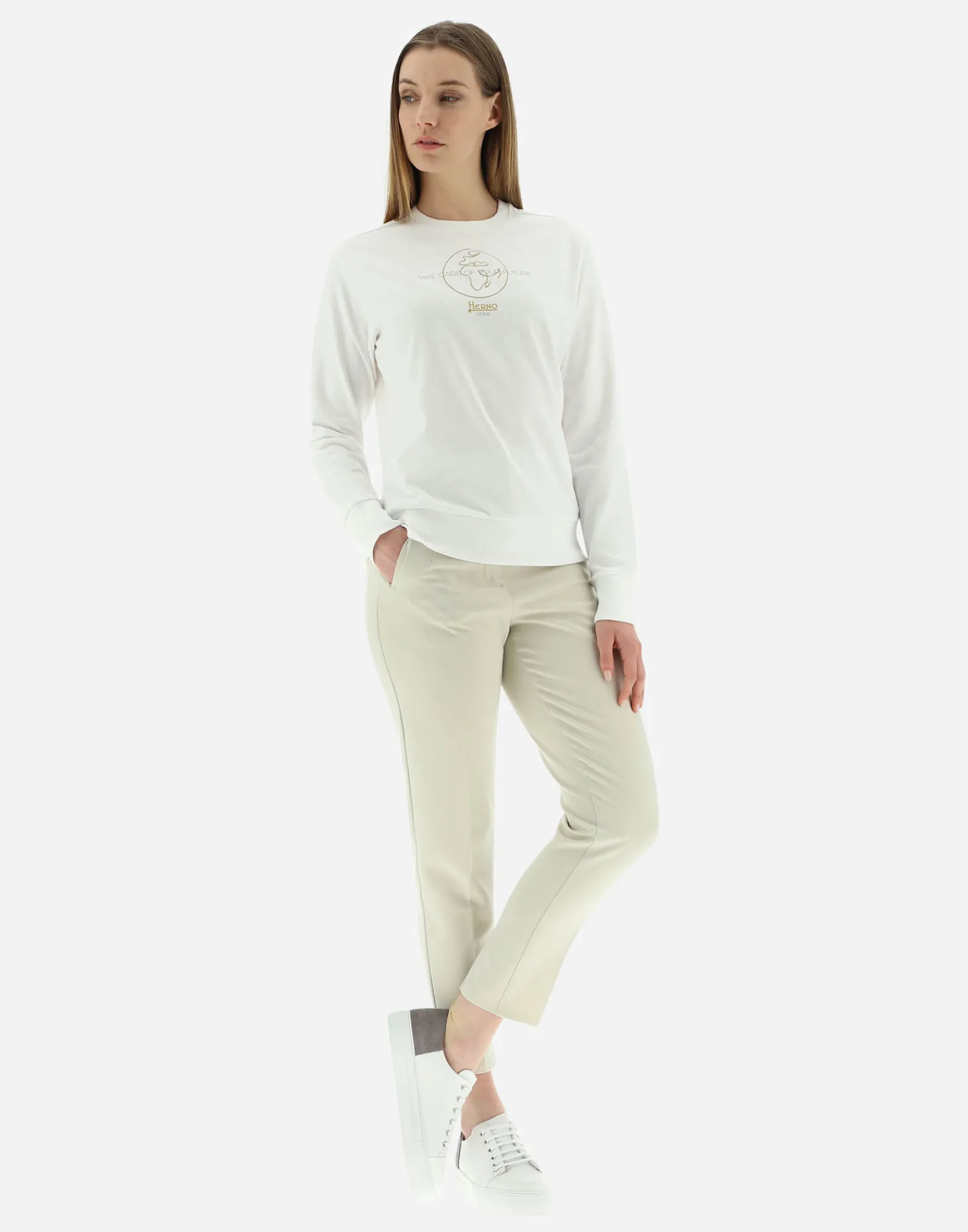 Herno Sweatshirts & Strickjacken-Online Exclusive Unisex Leichtes Jersey-Sweatshirt Aus Gots-Baumwolle