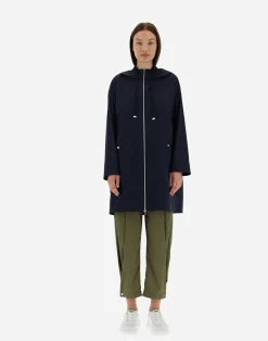 Herno A-Shape-Parka Aus Light Nylon Stretch