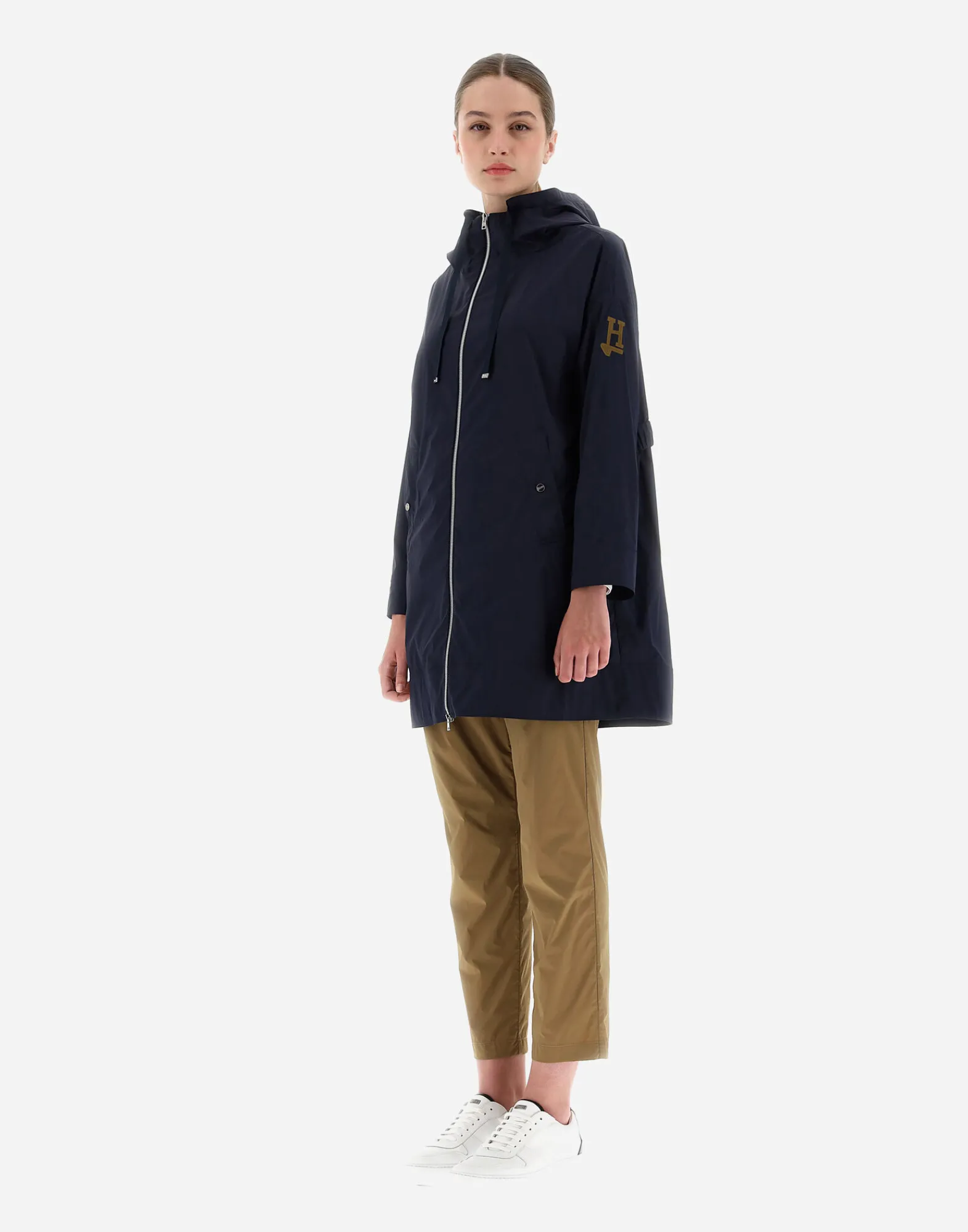 Herno Parka & Jacken-Parka Aus Light Nylon Stretch