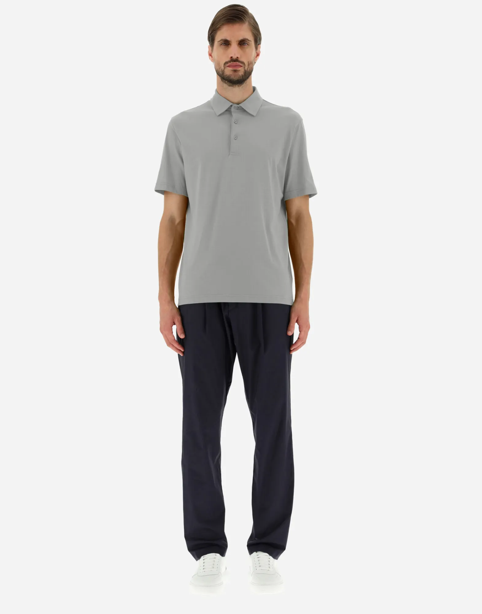 Herno T-Shirt & Polo-Shirts-Poloshirt Aus Crepe-Jersey