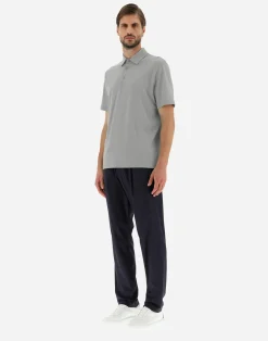 Herno T-Shirt & Polo-Shirts-Poloshirt Aus Crepe-Jersey