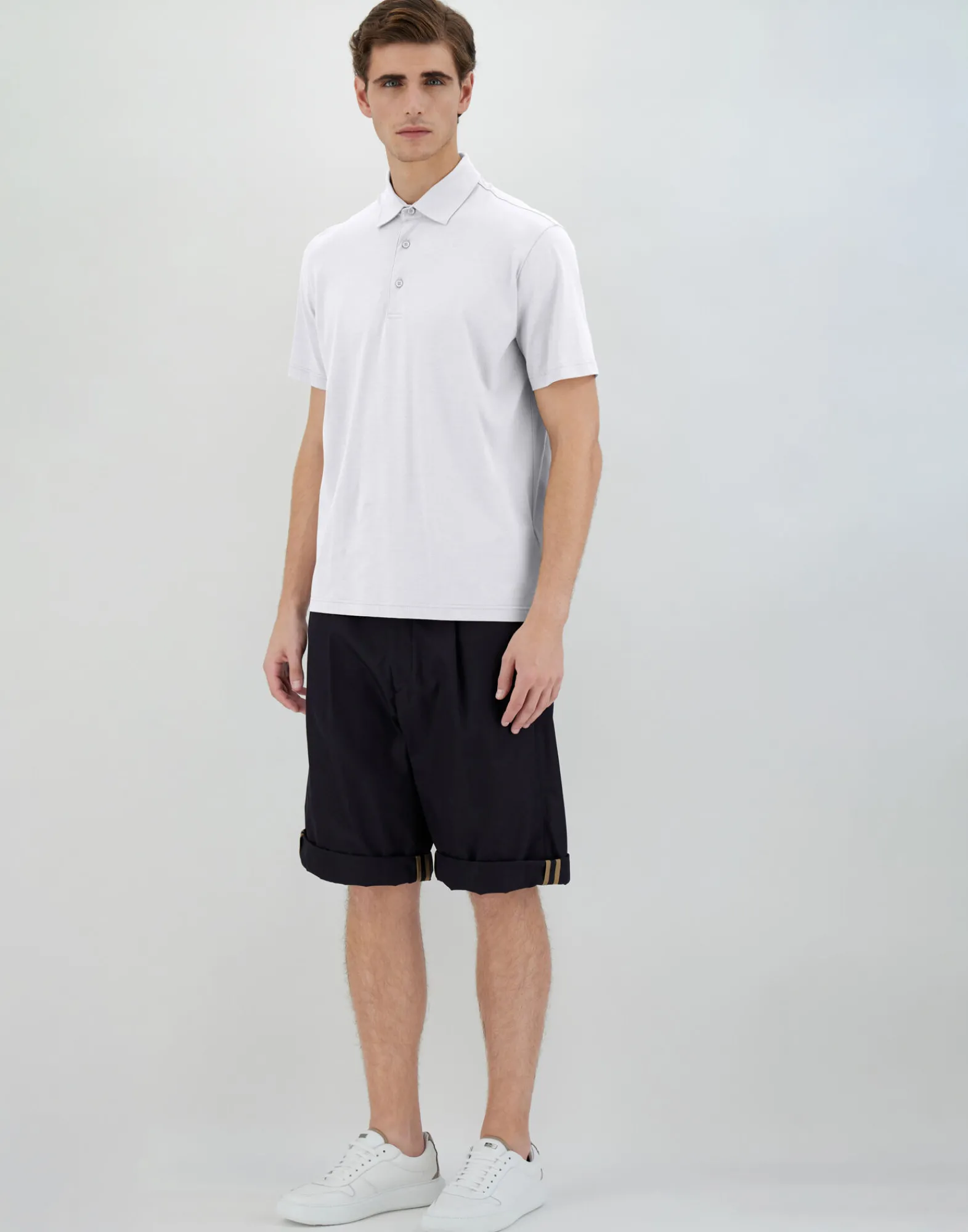 Herno T-Shirt & Polo-Shirts-Poloshirt Aus Crepe-Jersey