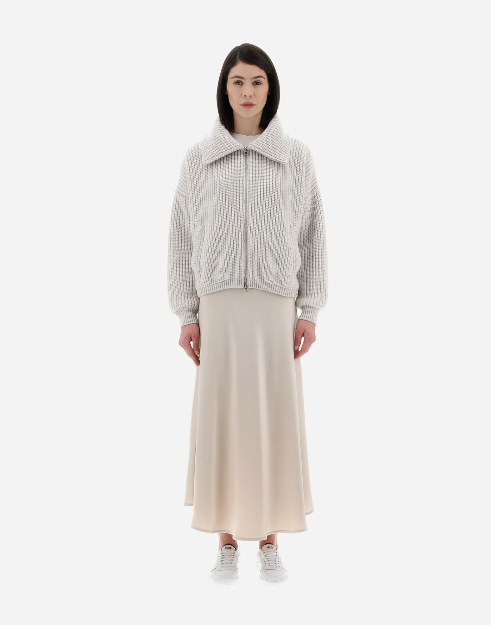 Herno Bomber-Resort Bomberjacke Aus Eternity Brioche Knit