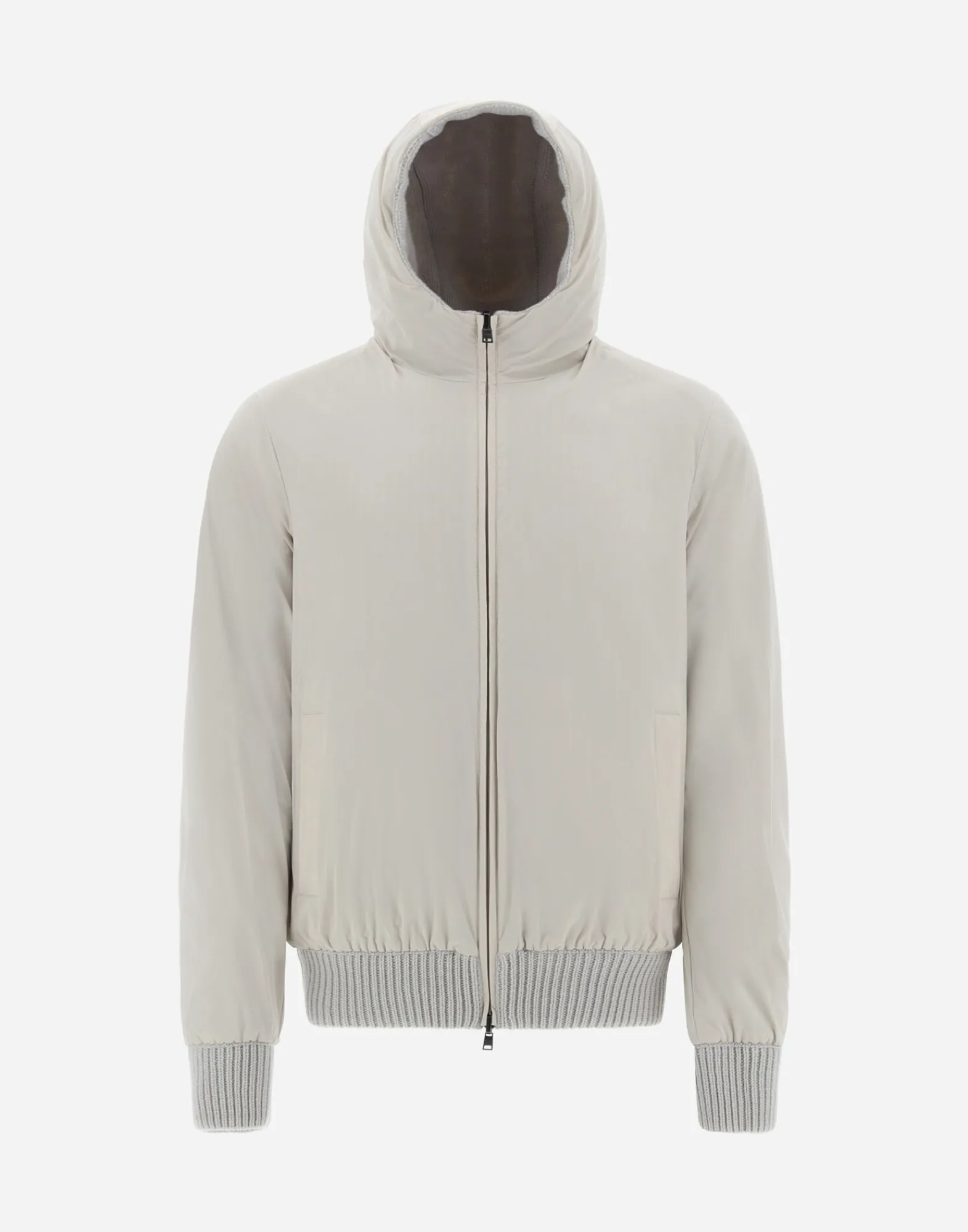 Herno Bomber-Resort Bomberjacke Aus Infinity Mix Knit & Rev Ponente