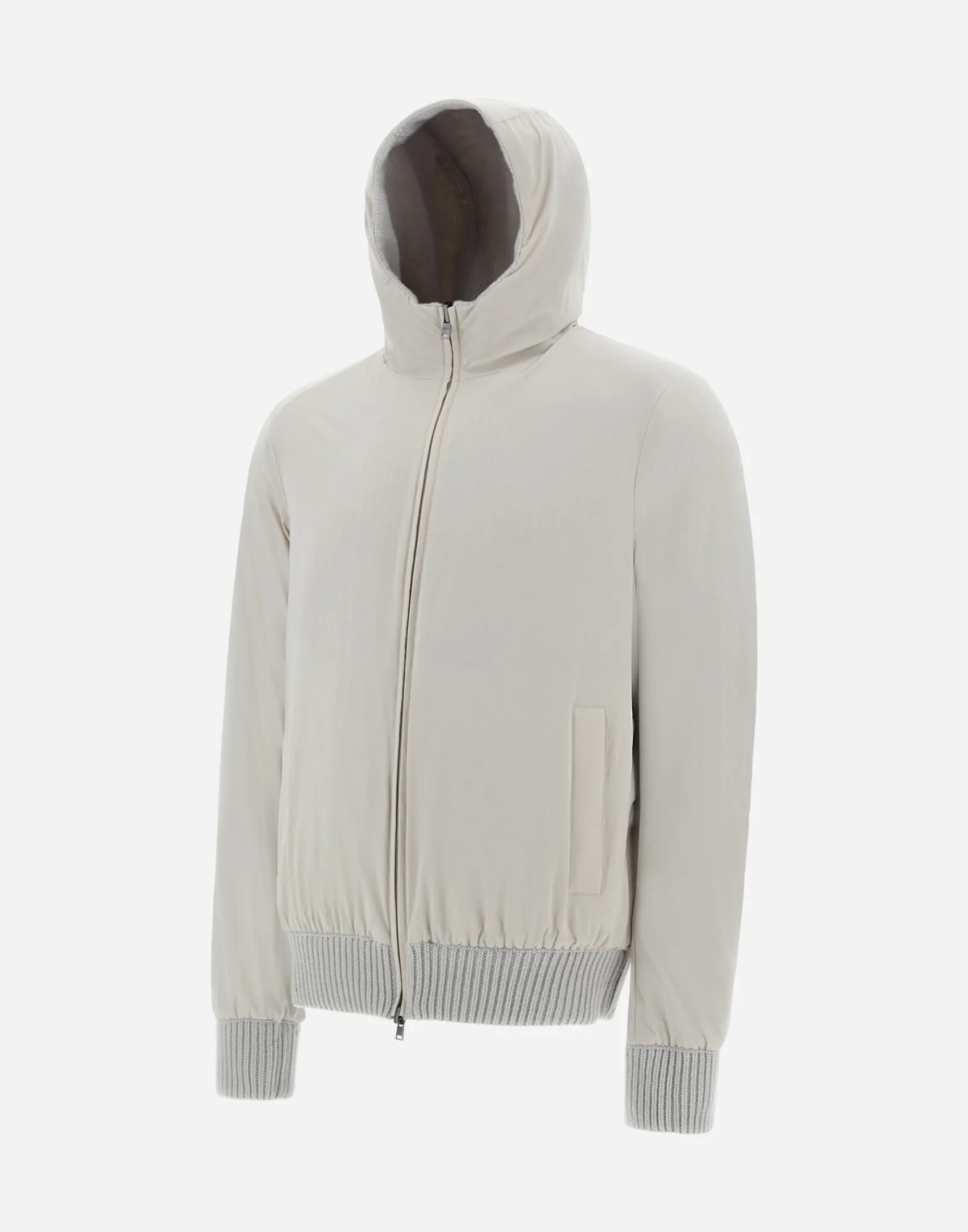 Herno Bomber-Resort Bomberjacke Aus Infinity Mix Knit & Rev Ponente