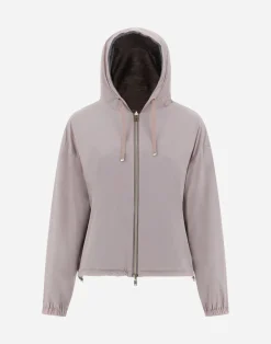 Herno Bomber-Resort Bomberjacke Aus Light Nylon Stretch & Light Jersey