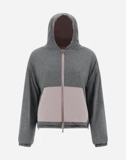 Herno Bomber-Resort Bomberjacke Aus Light Nylon Stretch & Light Jersey