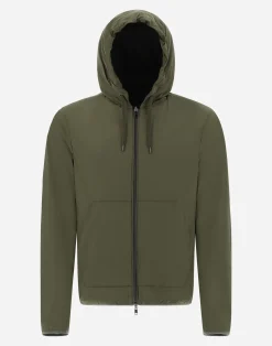 Herno Bomber-Resort Bomberjacke Aus Light Nylon Stretch & Light Jersey