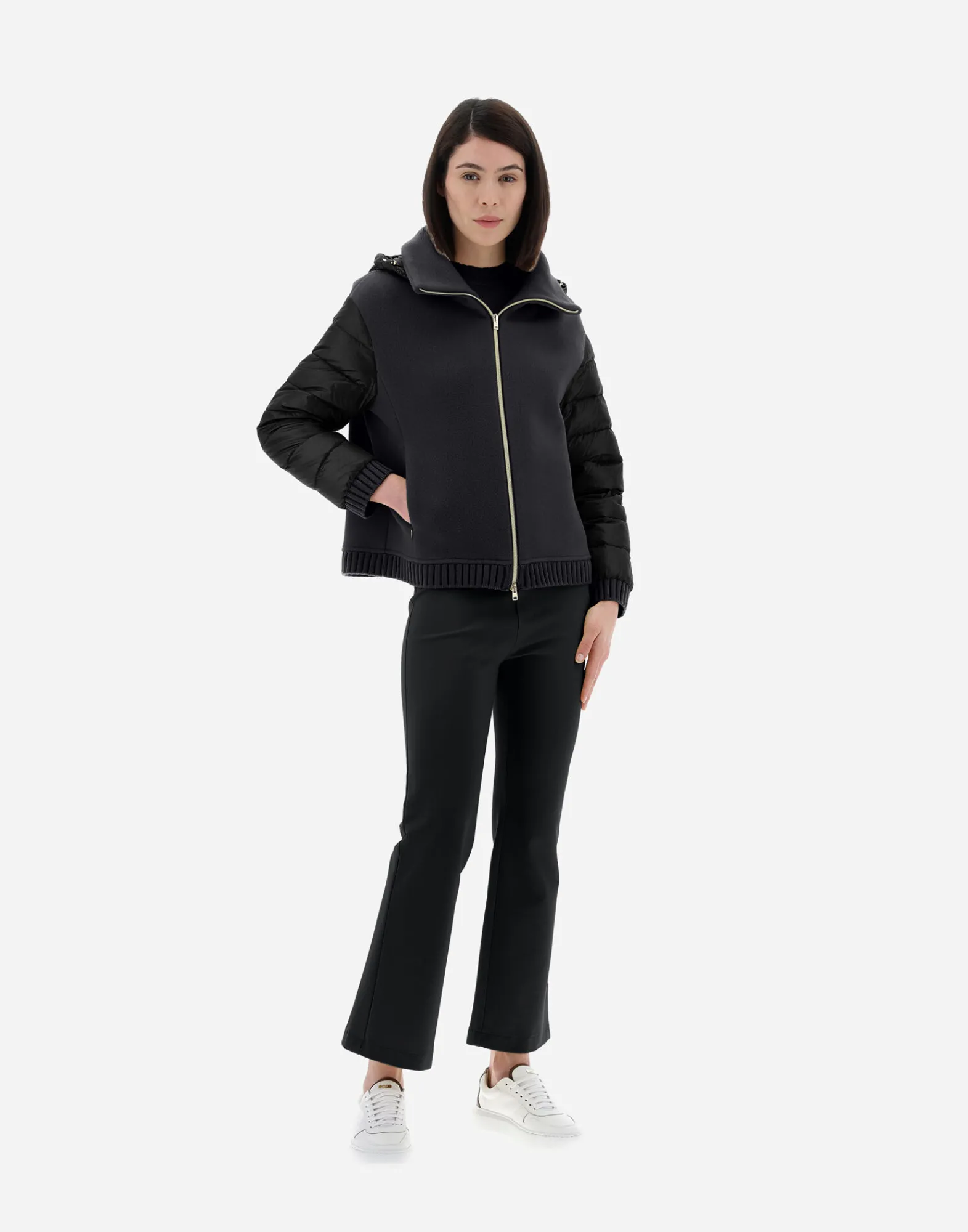Herno Bomber-Resort Bomberjacke Aus Modern Double & Nylon Ultralight