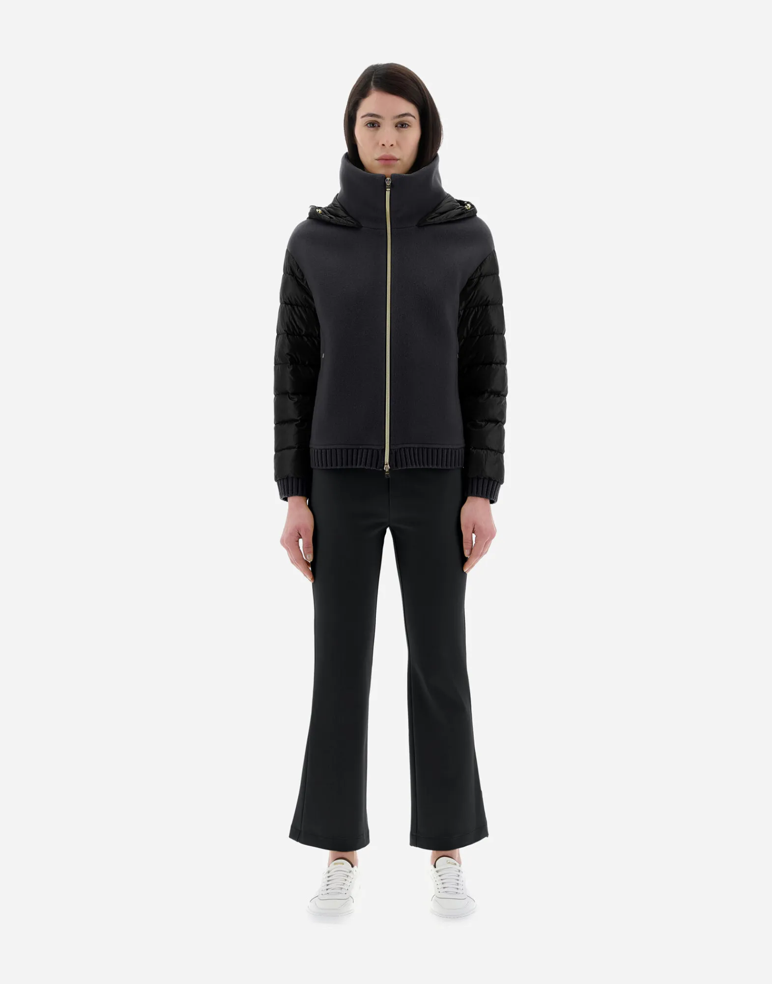 Herno Bomber-Resort Bomberjacke Aus Modern Double & Nylon Ultralight