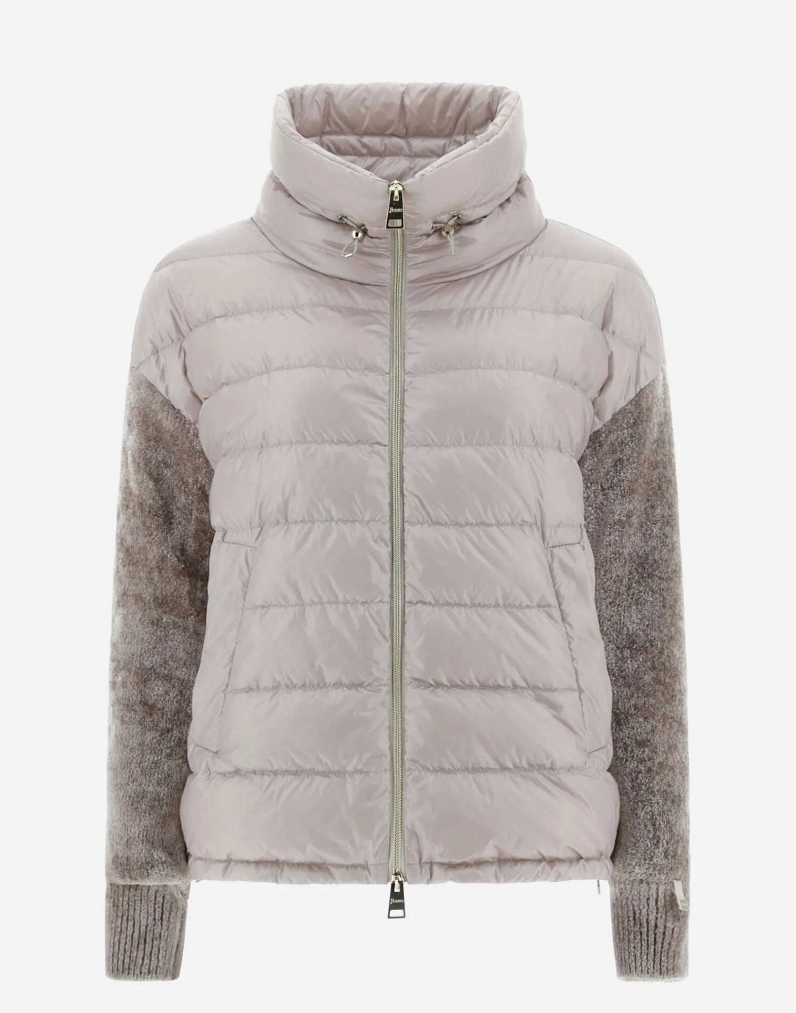 Herno Bomber-Resort Bomberjacke Aus Nylon Ultralight & Chenille Knit