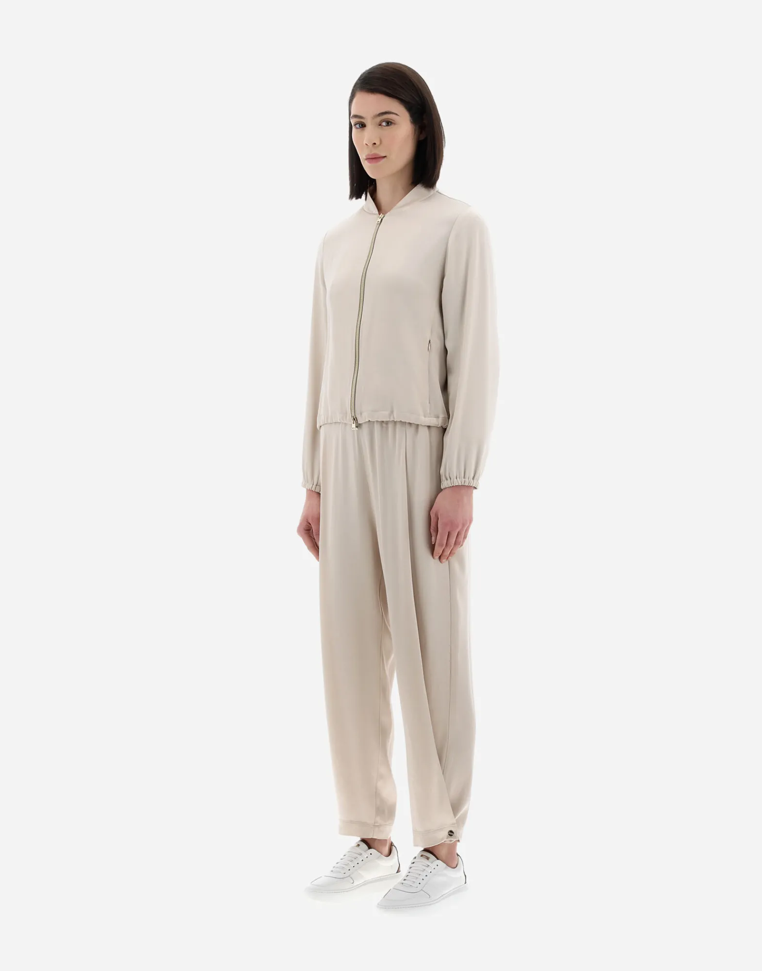 Herno Bomber-Resort Bomberjacke Aus Satin Effect