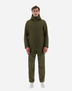 Herno Parka & Jacken-Resort Parka Aus Mesh Wool
