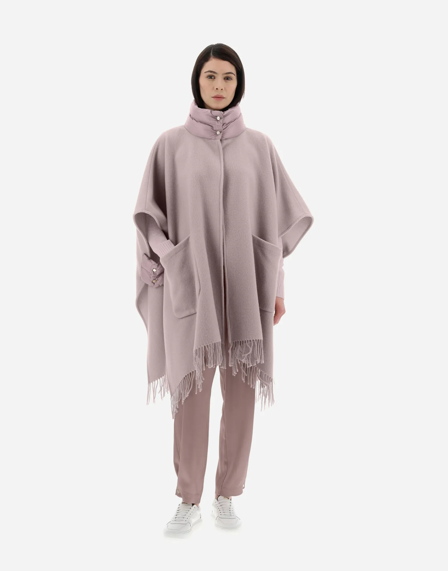 Herno A-Shape-Resort Poncho Aus Warmy & Nylon Ultralight