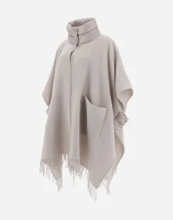 Herno A-Shape-Resort Poncho Aus Warmy & Nylon Ultralight