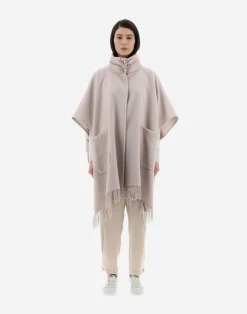 Herno A-Shape-Resort Poncho Aus Warmy & Nylon Ultralight