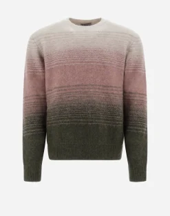 Herno Sweatshirts & Strickjacken-Resort Pullover Aus Faded Blend