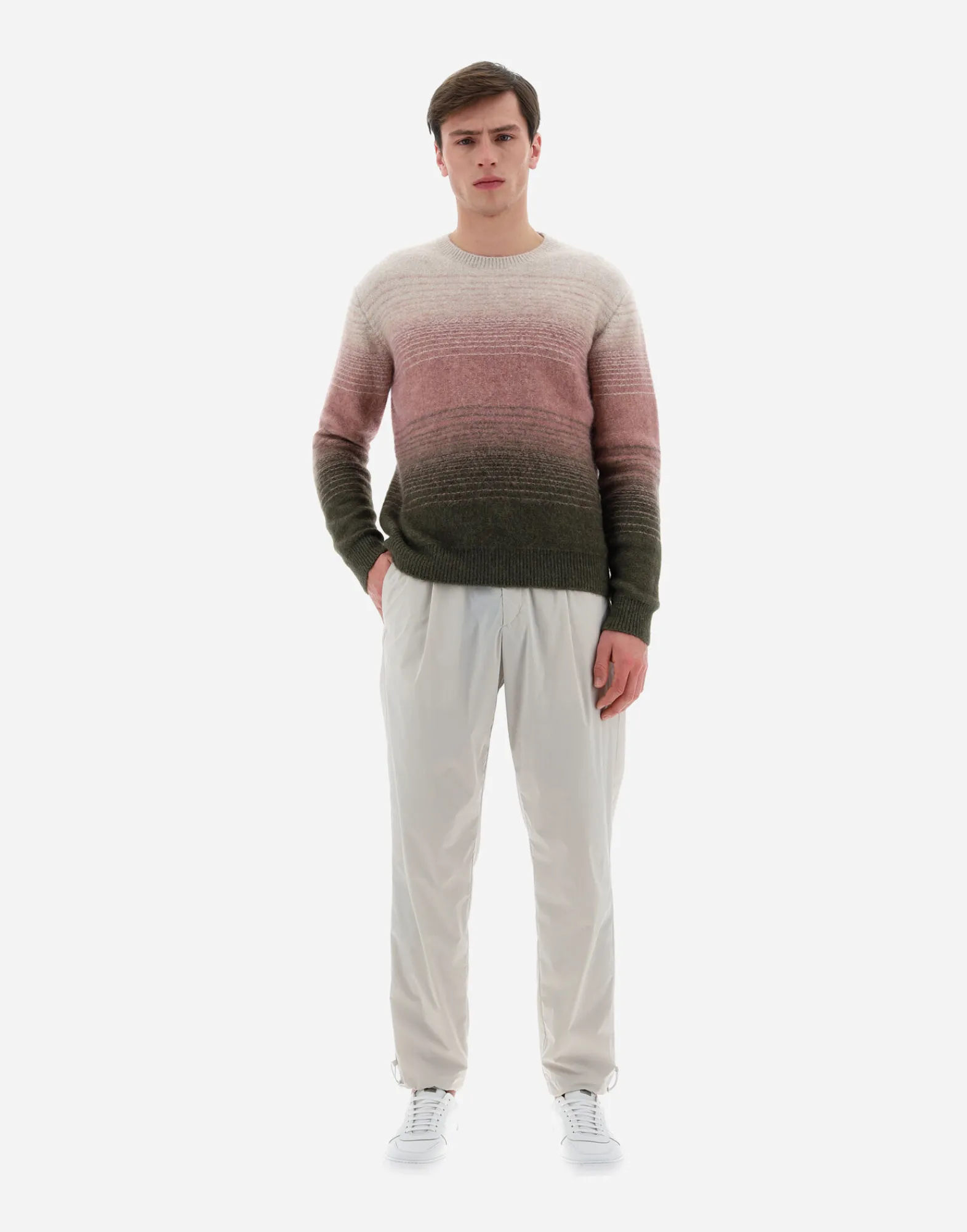Herno Sweatshirts & Strickjacken-Resort Pullover Aus Faded Blend